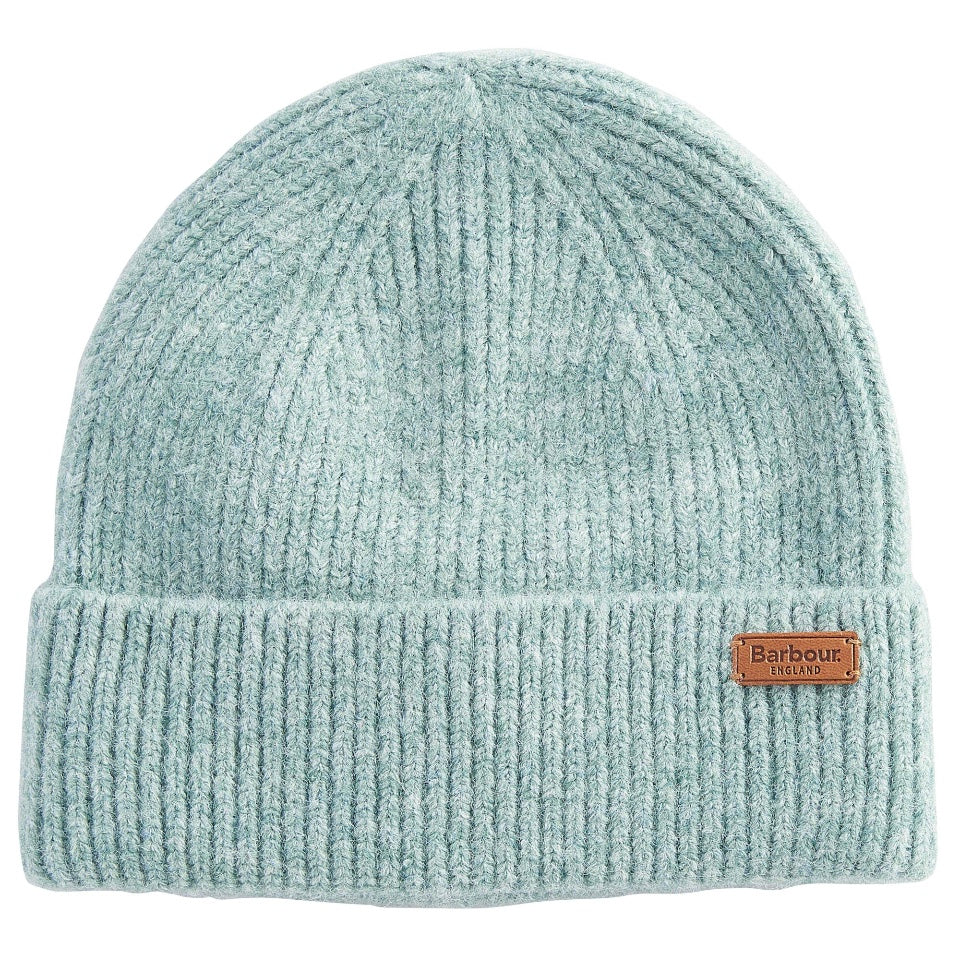 Ladies Barbour Pendle beanie in soft mint