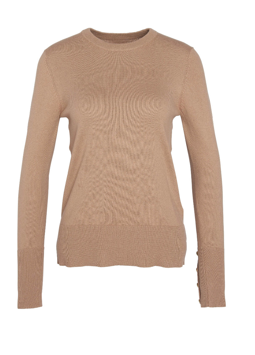 Barbour Ladies Brambles knitted Sweater in Sand